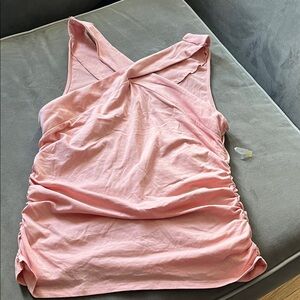 Robert Rodriguez Blush Pink Ruched Top